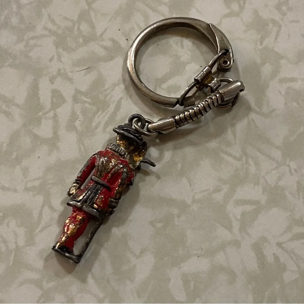 Vintage Enamel Royal Guard Keychain #6545